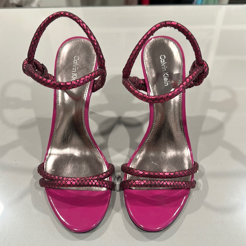 Calvin Klein sling back heels